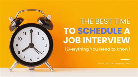 Best Time to Schedule an Interview .